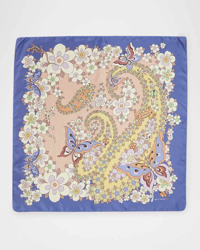 Turandot Paisley Silk Scarf